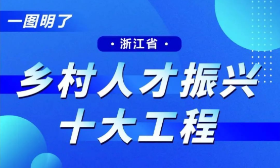 一圖明了｜浙江省鄉村人才振興十大工程